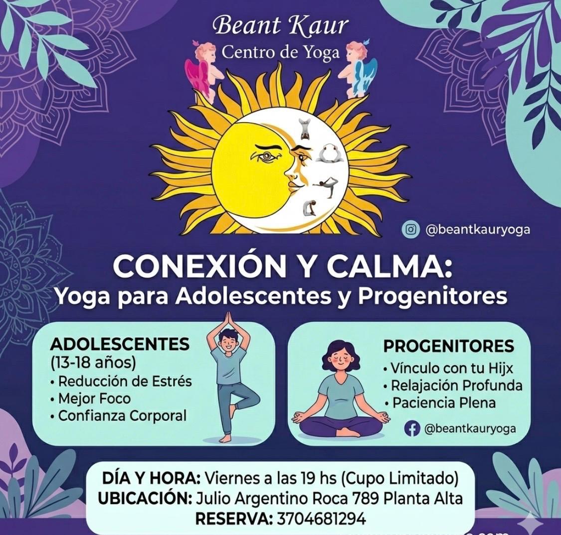 Yoga para Adolescentes y/o Progenitores